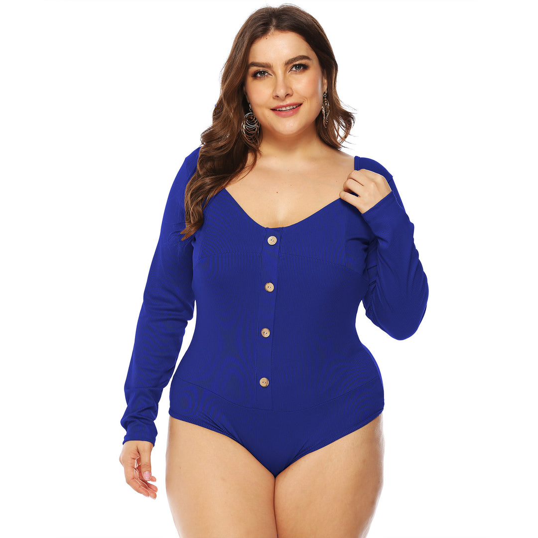 Ladies Long Sleeve Button-Front Chic Body
