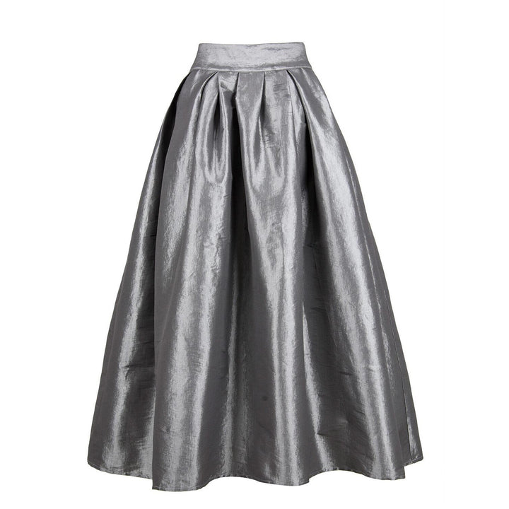 Women's maxi skirt made of shimmering satin with a wide cut Lune London