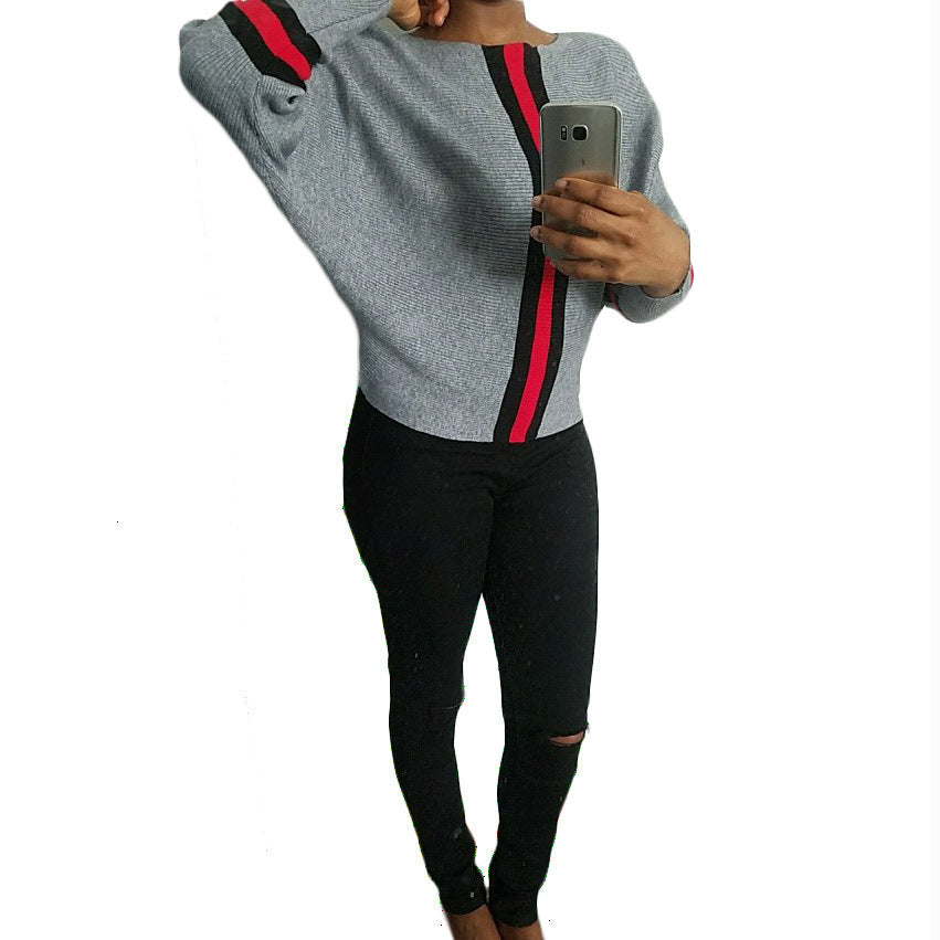 Fashionable knit sweater for women with stylish stripes Lune London