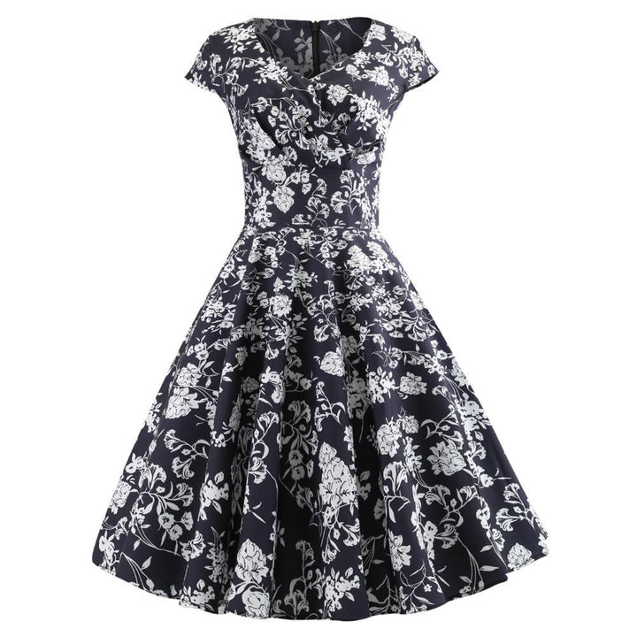 Robe portefeuille pour femmes avec un design floral élégant et une coupe flatteuse Chic & Stil