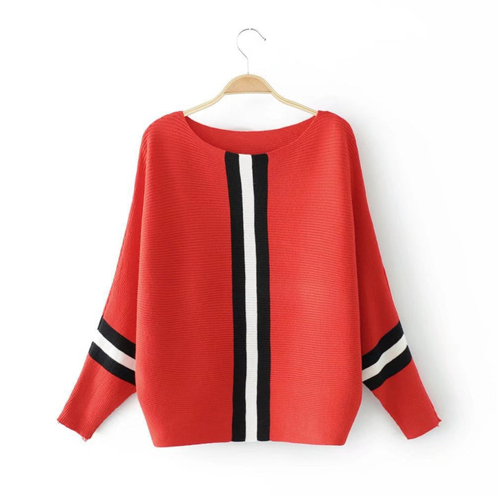 Fashionable knit sweater for women with stylish stripes Lune London