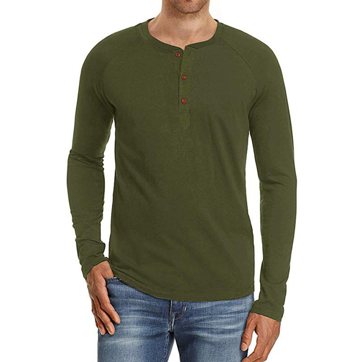 Long sleeve shirt for men with button placket Lune London