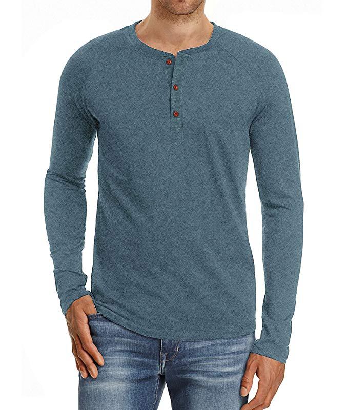 Long sleeve shirt for men with button placket Lune London
