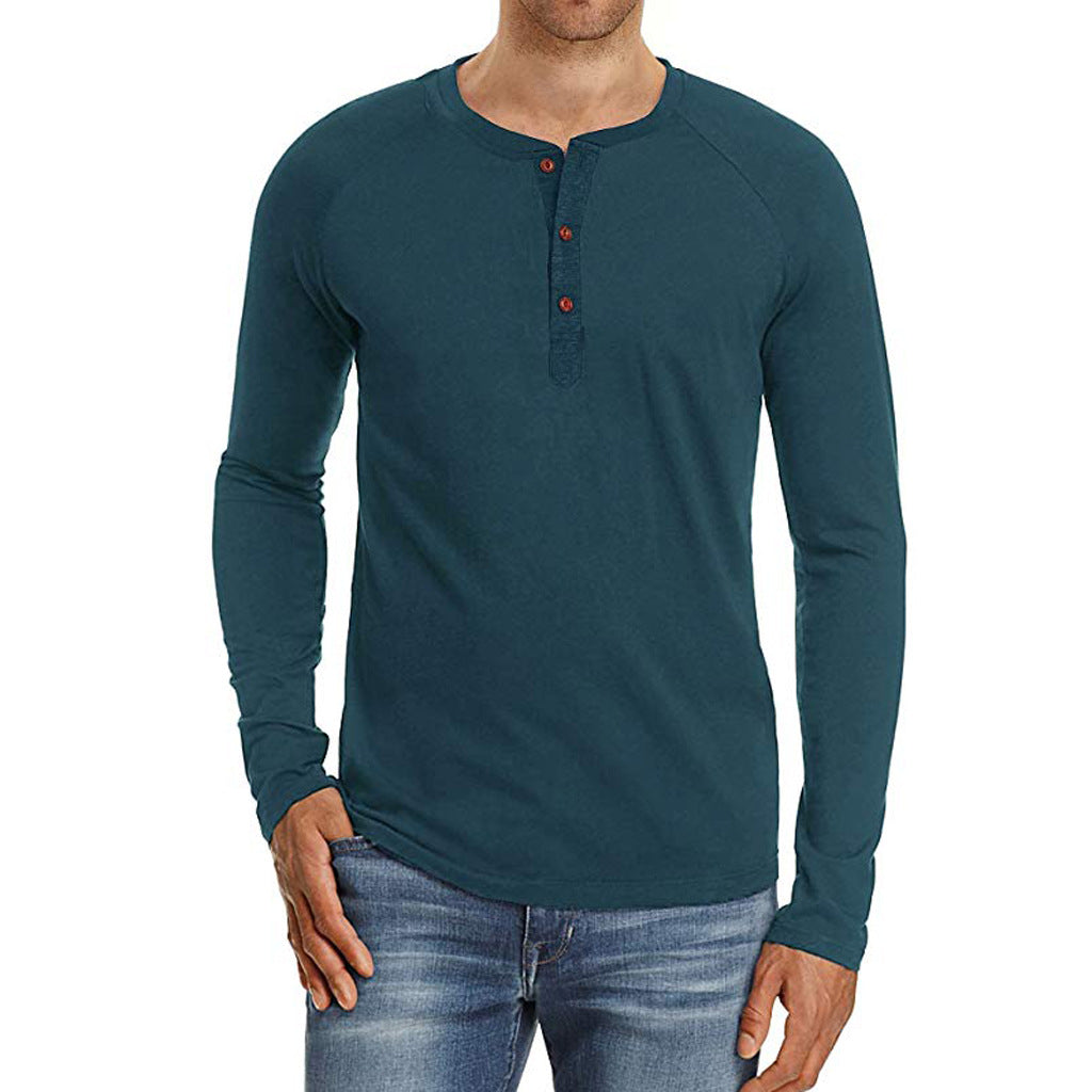 Long sleeve shirt for men with button placket Lune London