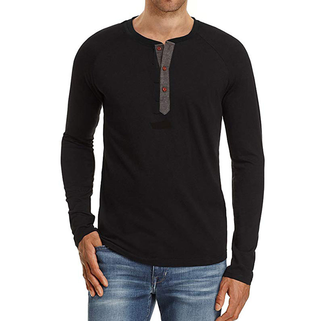Long sleeve shirt for men with button placket Lune London