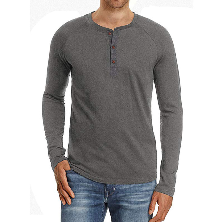Long sleeve shirt for men with button placket Lune London