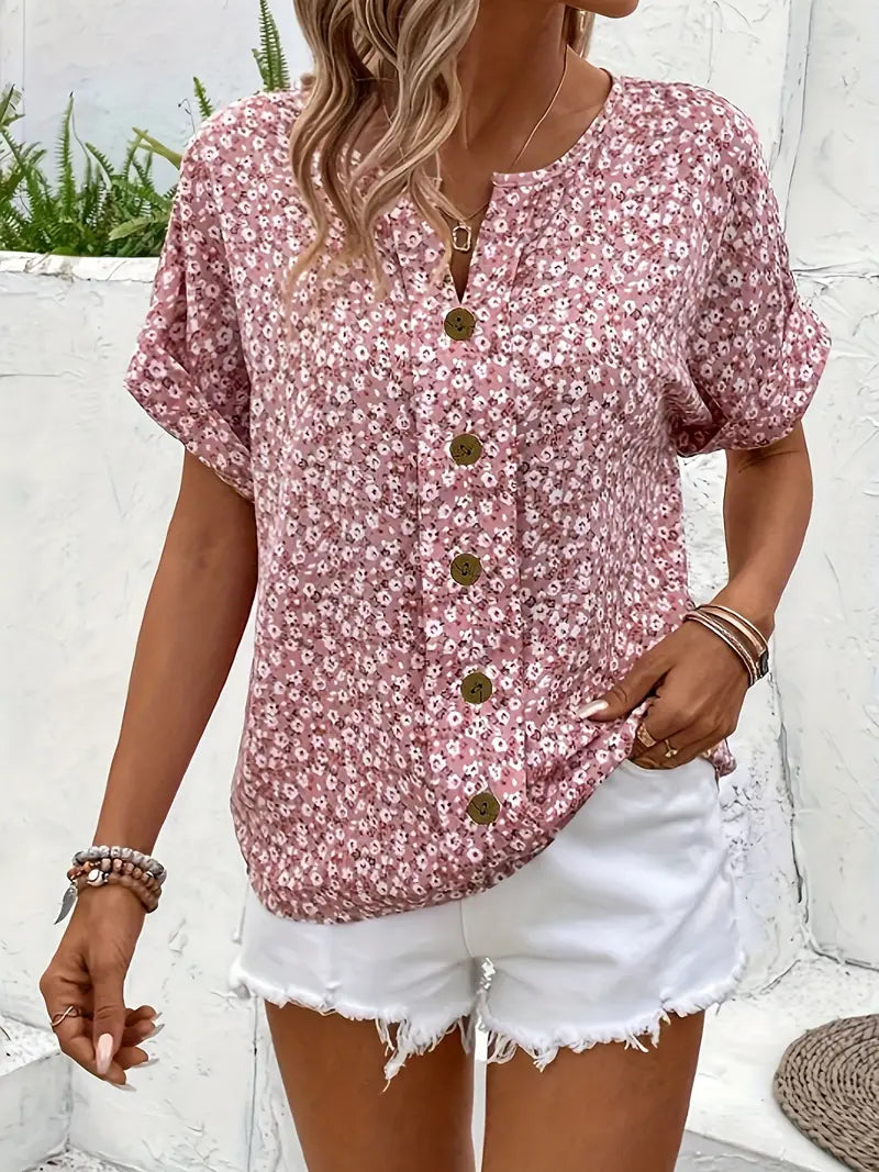Lune London | Floral Button Blouse