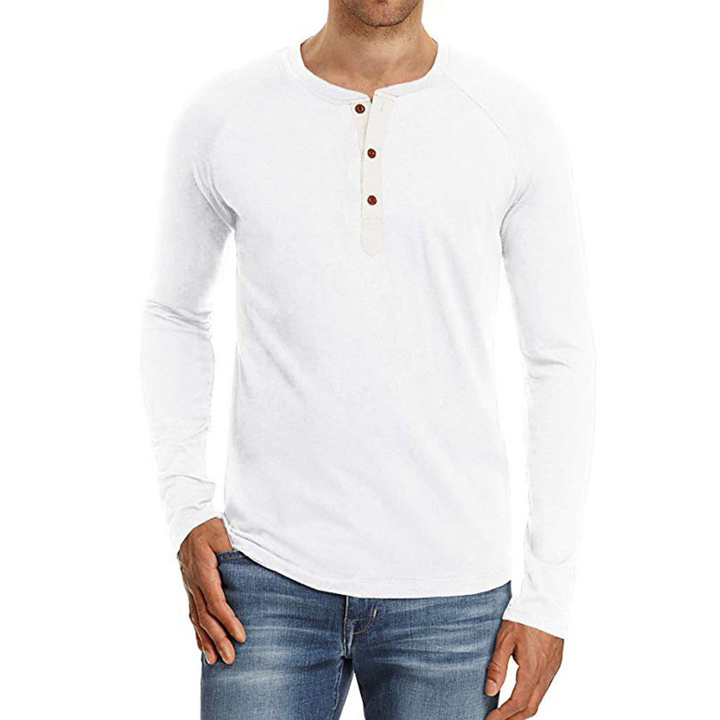 Long sleeve shirt for men with button placket Lune London