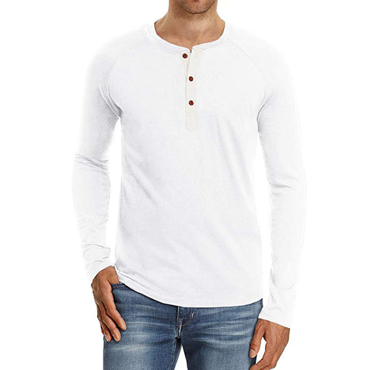 Long sleeve shirt for men with button placket Lune London