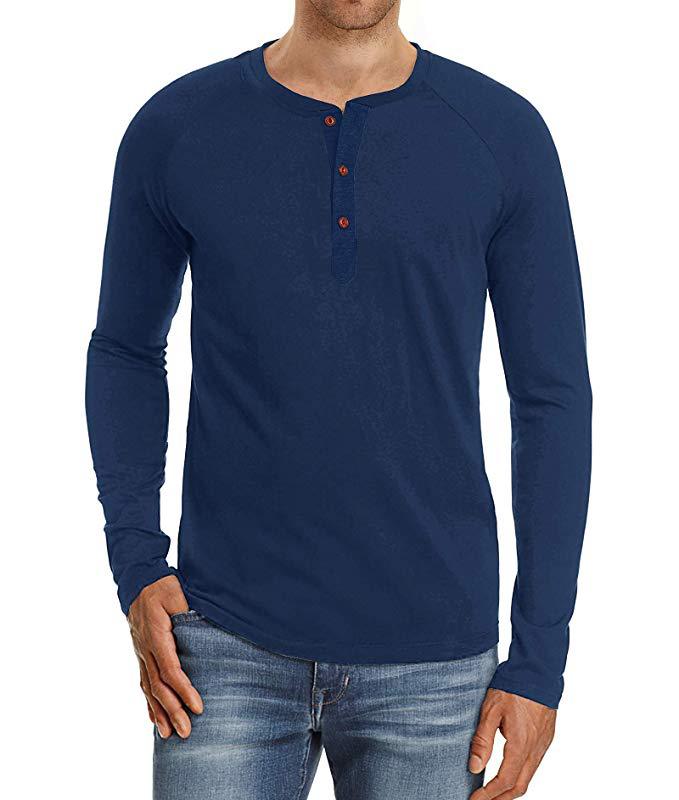 Long sleeve shirt for men with button placket Lune London