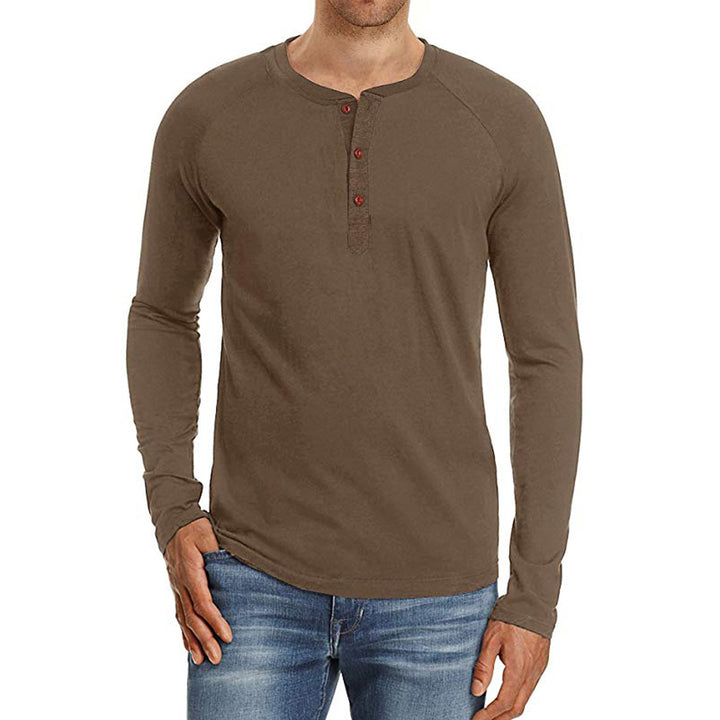 Long sleeve shirt for men with button placket Lune London
