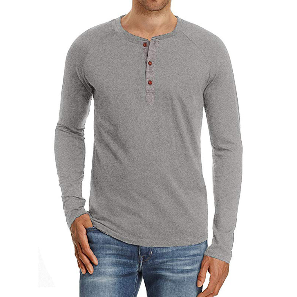 Long sleeve shirt for men with button placket Lune London