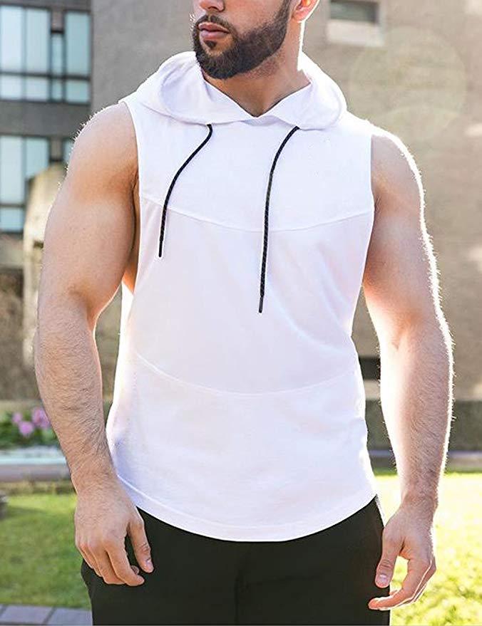 Men's tank top hoodie-shirt with modern cut Lune London