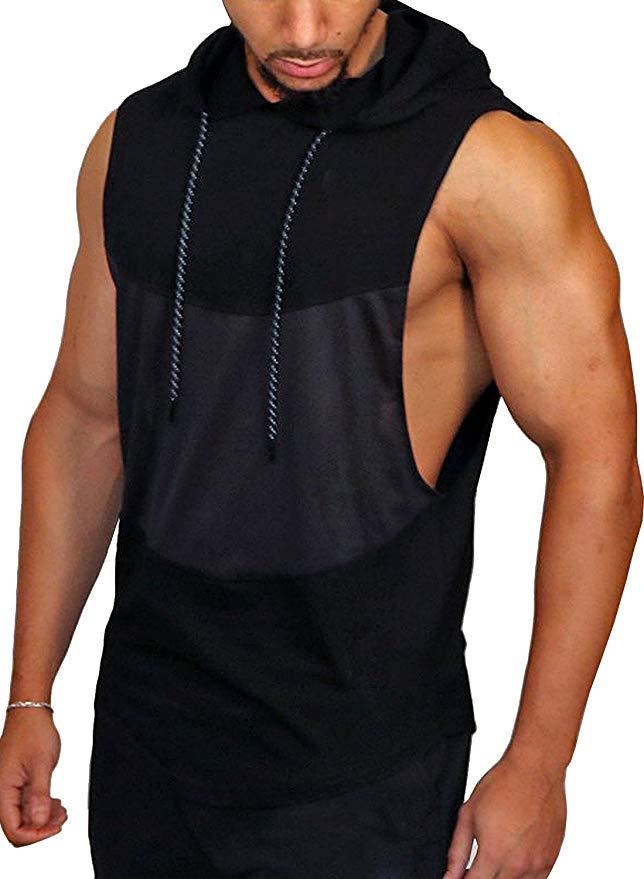 Men's tank top hoodie-shirt with modern cut Lune London