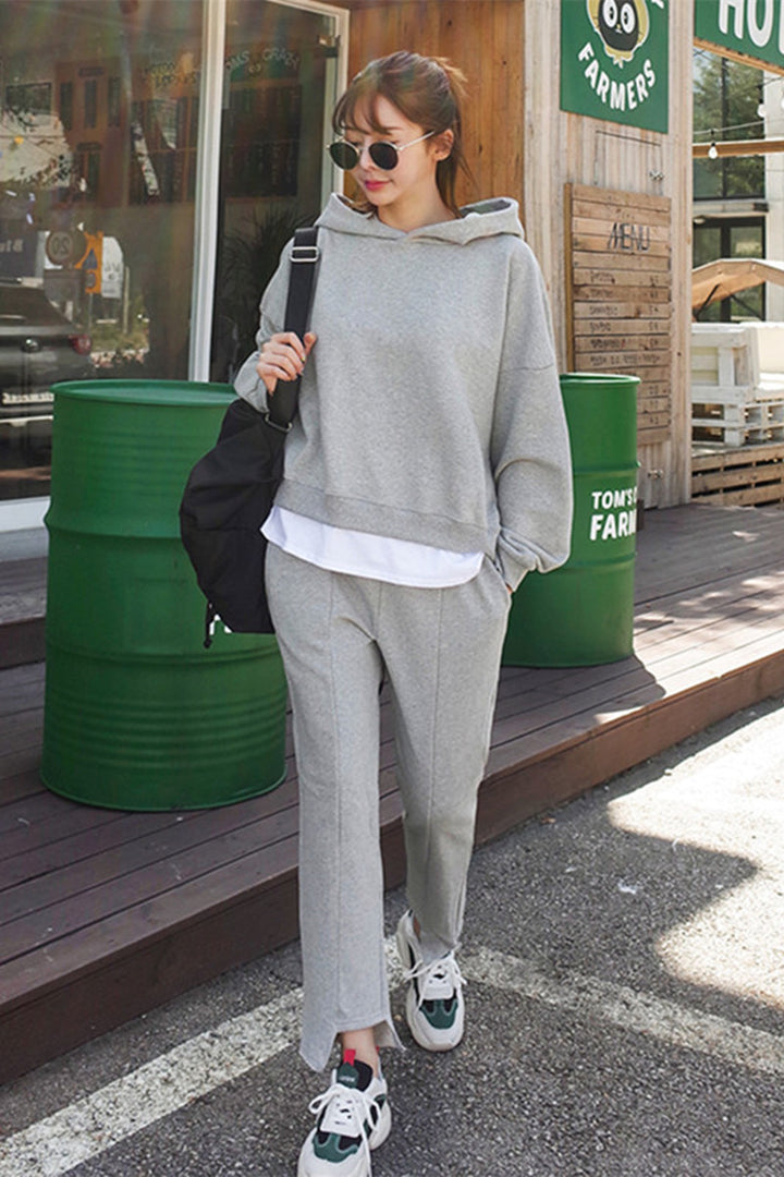 Ensemble de loisirs confortable pour femmes avec sweat à capuche décontracté et pantalon de jogging slim Chic & Stil