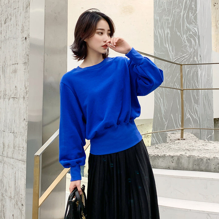 Pull décontracté pour femmes en taille oversize avec des manches en forme de ballon Chic & Stil