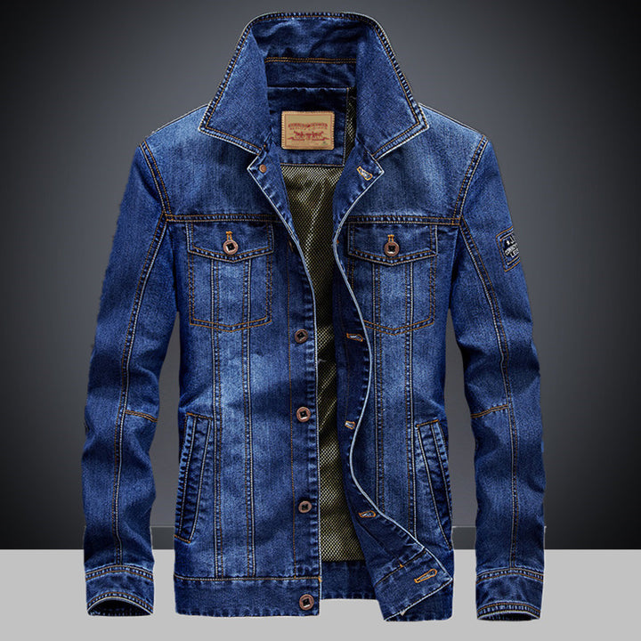 Modern denim jacket for men with functional pockets Lune London