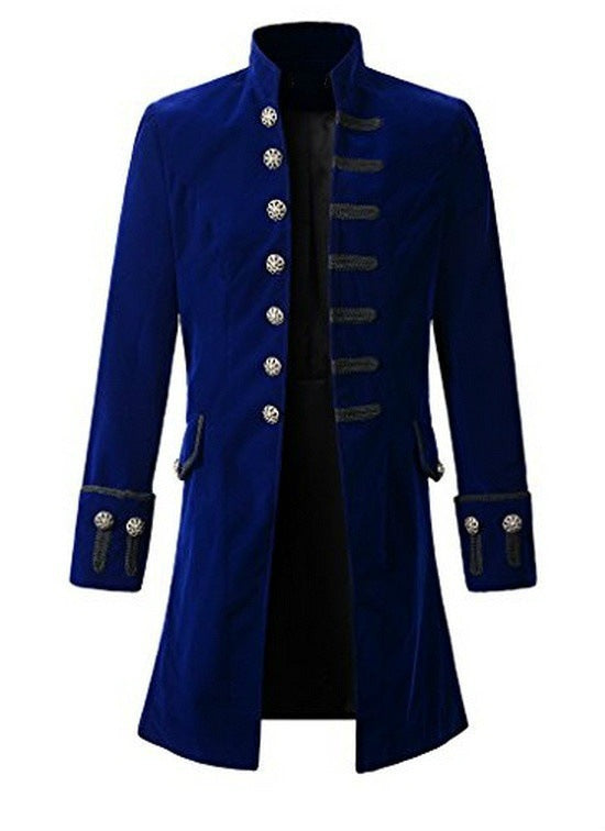 Elegant velvet coat for women with decorative buttons Lune London