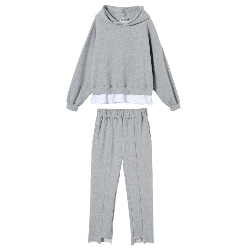 Ensemble de loisirs confortable pour femmes avec sweat à capuche décontracté et pantalon de jogging slim Chic & Stil