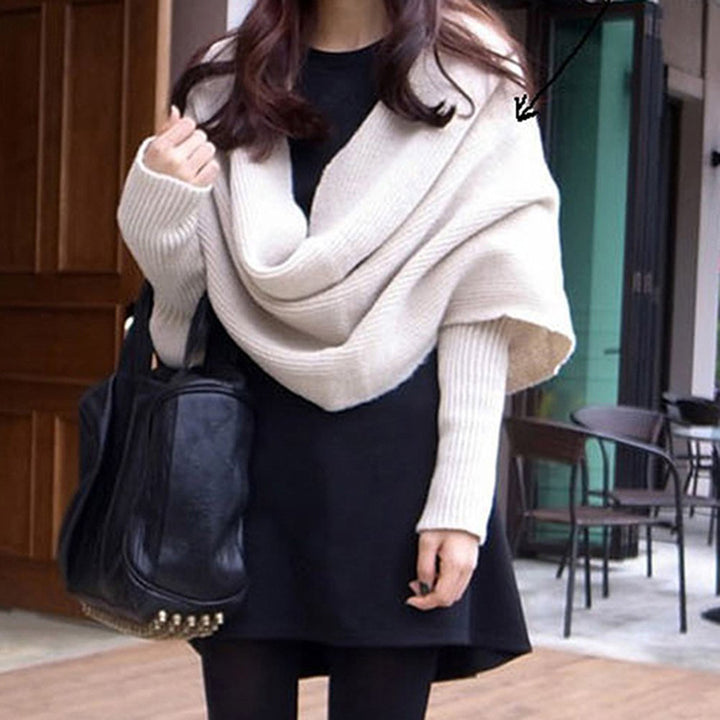 Stylish knitted scarf for women with innovative design Lune London