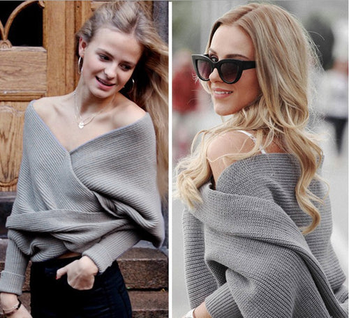 Soft knitted scarf for women with trendy knot design Lune London