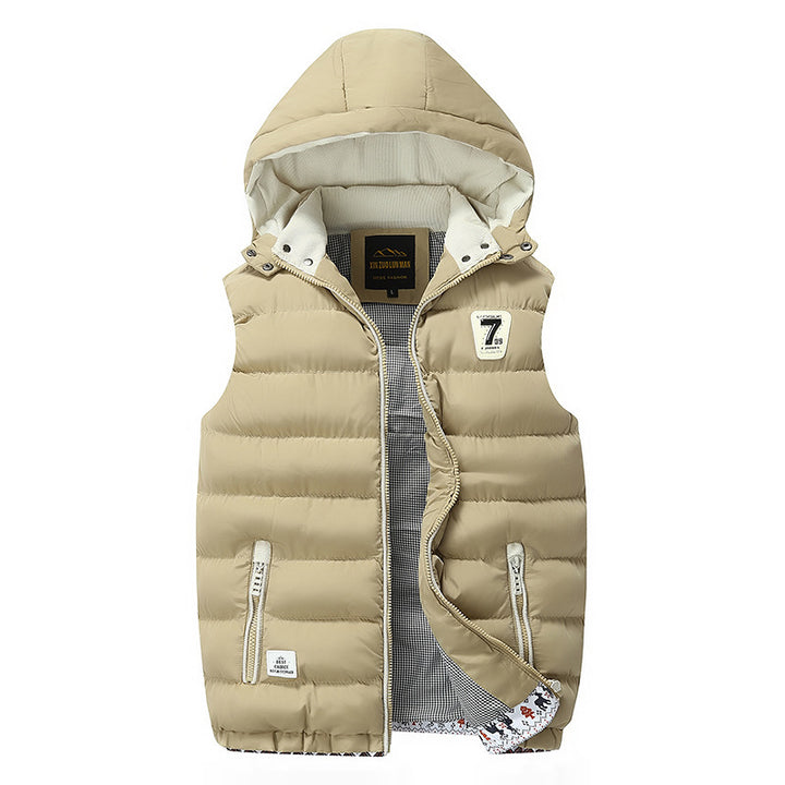 Ladies quilted hooded vest Lune London