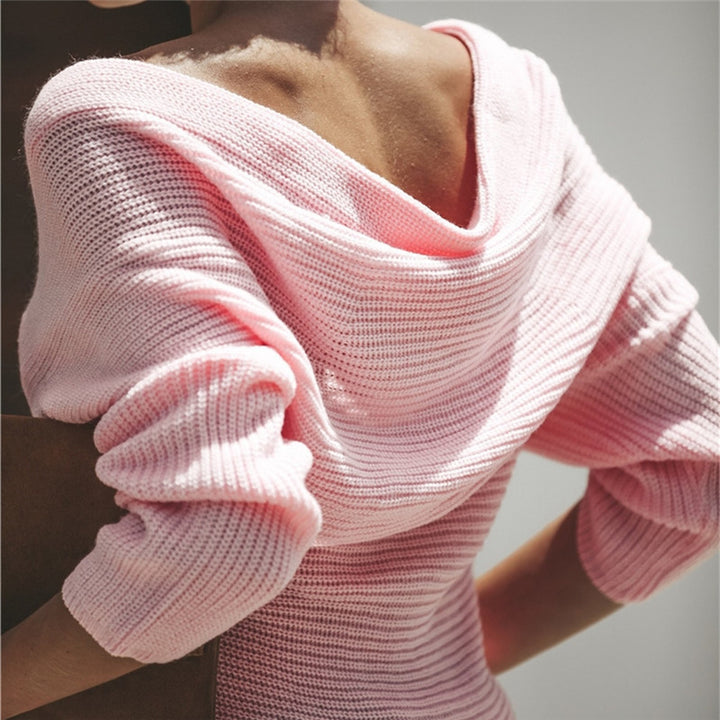 Wrap sweater for women with plunging neckline design and loose fit Lune London