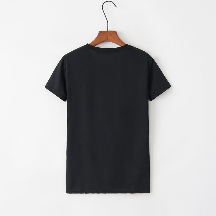 T-shirt pour femmes avec un design de chat créatif et un col rond Chic & Stil