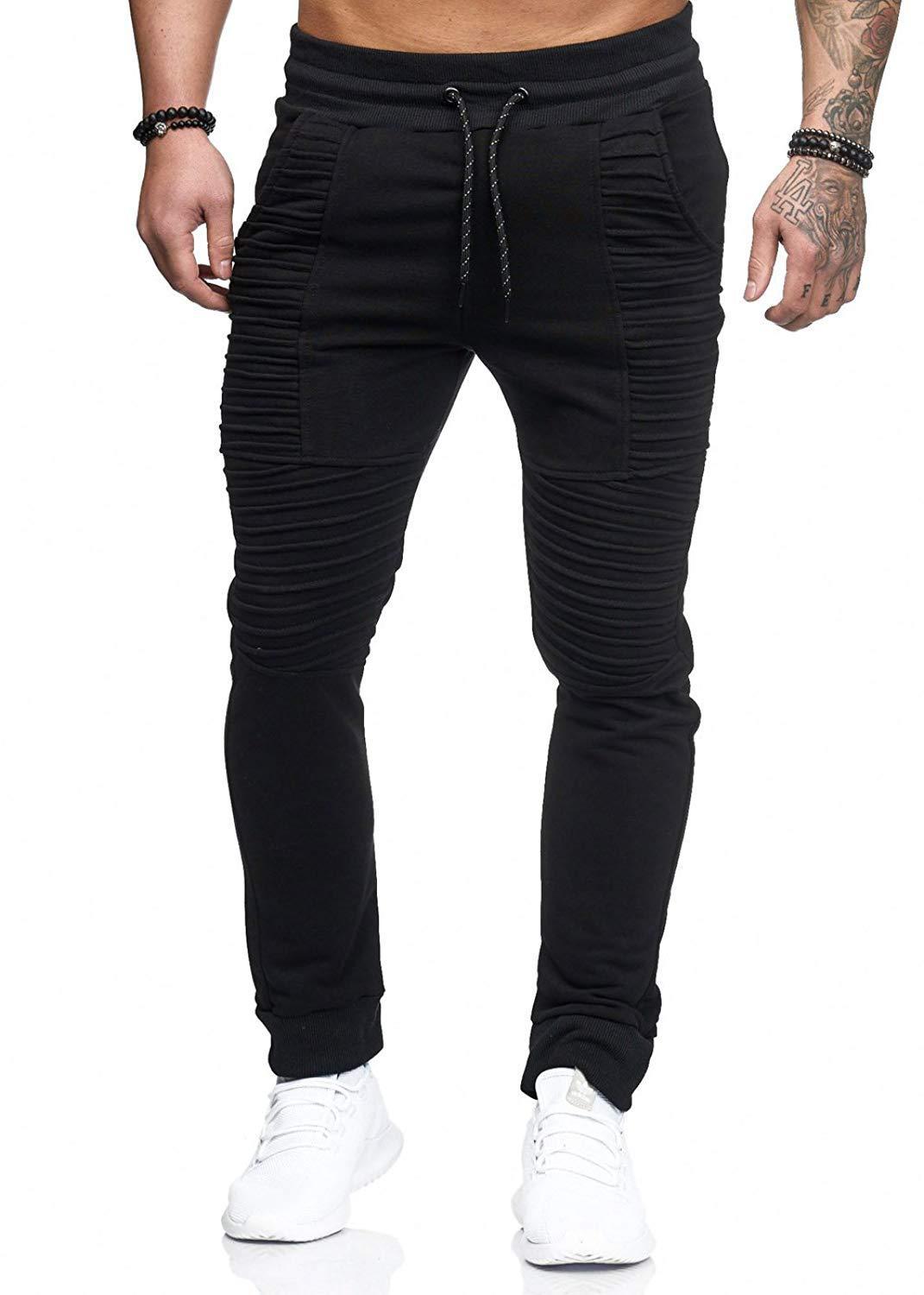 Casual joggers for men with structured inserts and elastic waistband Lune London