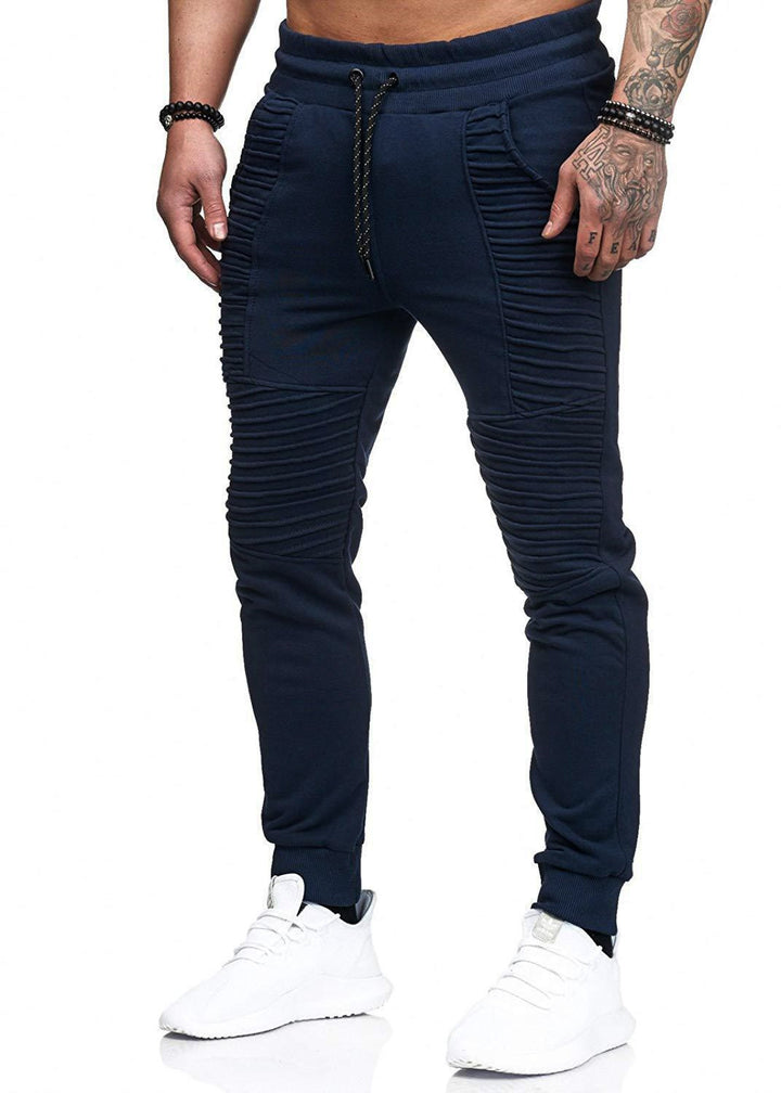 Casual joggers for men with structured inserts and elastic waistband Lune London