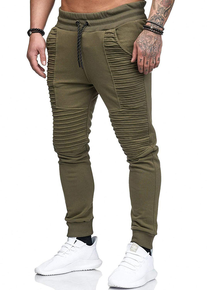 Casual joggers for men with structured inserts and elastic waistband Lune London