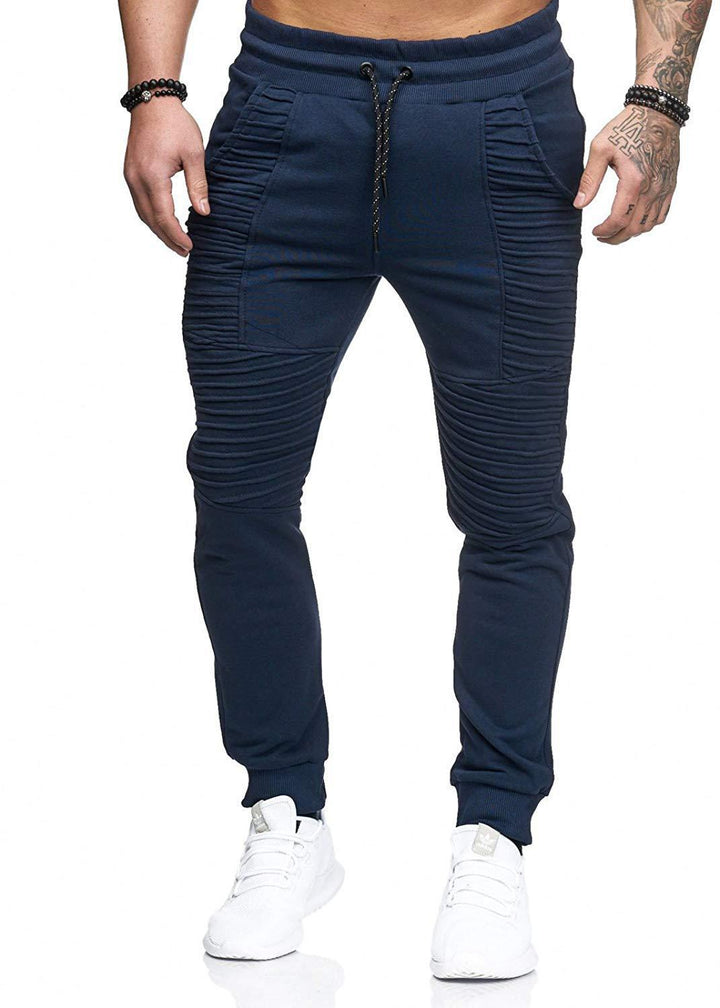 Casual joggers for men with structured inserts and elastic waistband Lune London