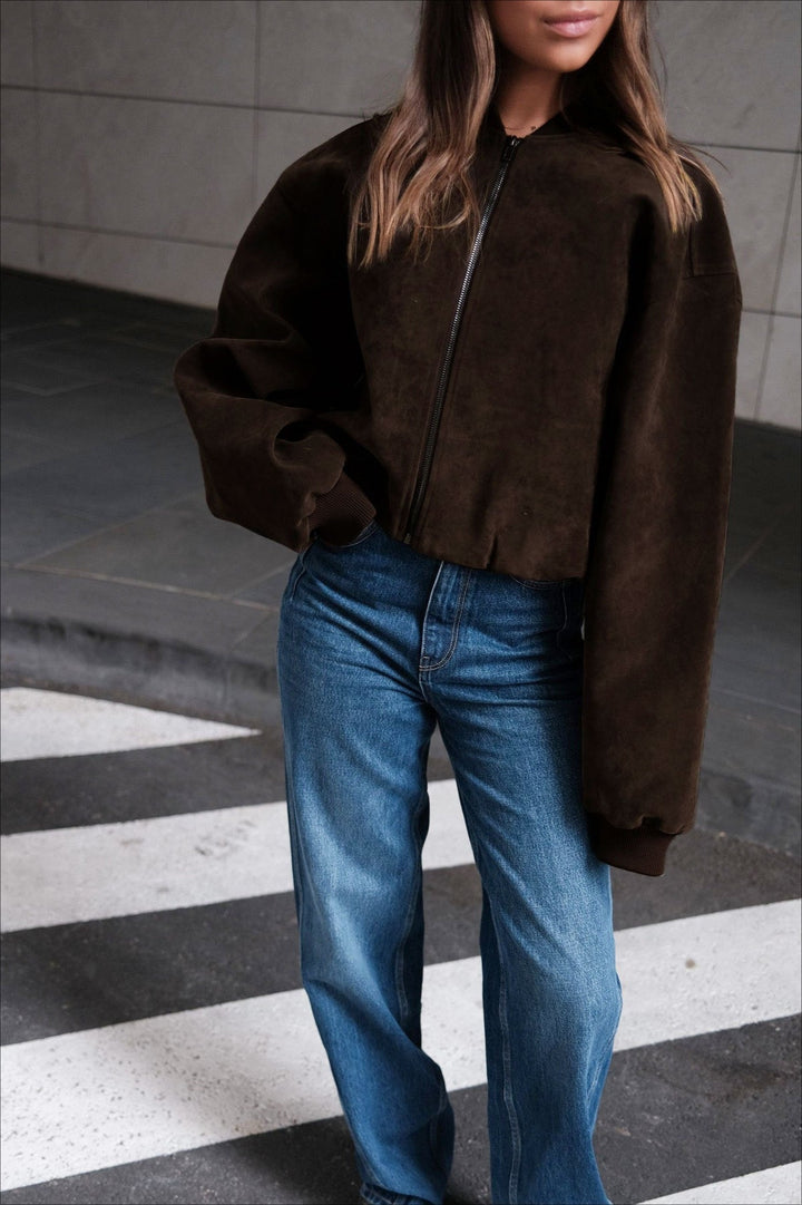 Lune London | Fauxsuede Bomber Jacket