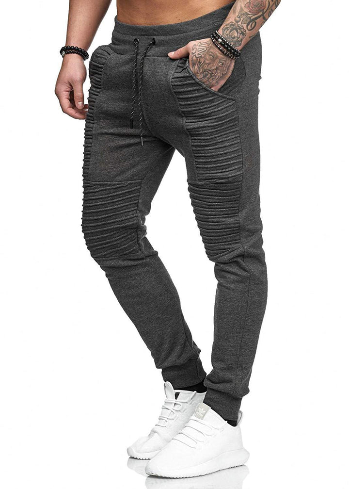 Casual joggers for men with structured inserts and elastic waistband Lune London
