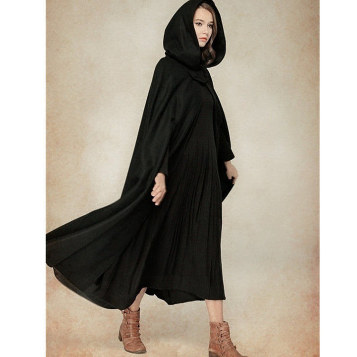 Women's Modern Cut Cloak with Hood Lune London