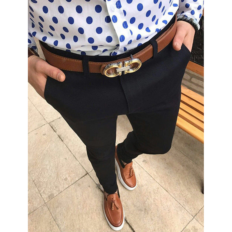 Elegant slim-fit suit trousers for men Lune London