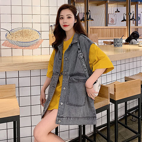 Veste en denim oversize pour femmes Chic & Stil