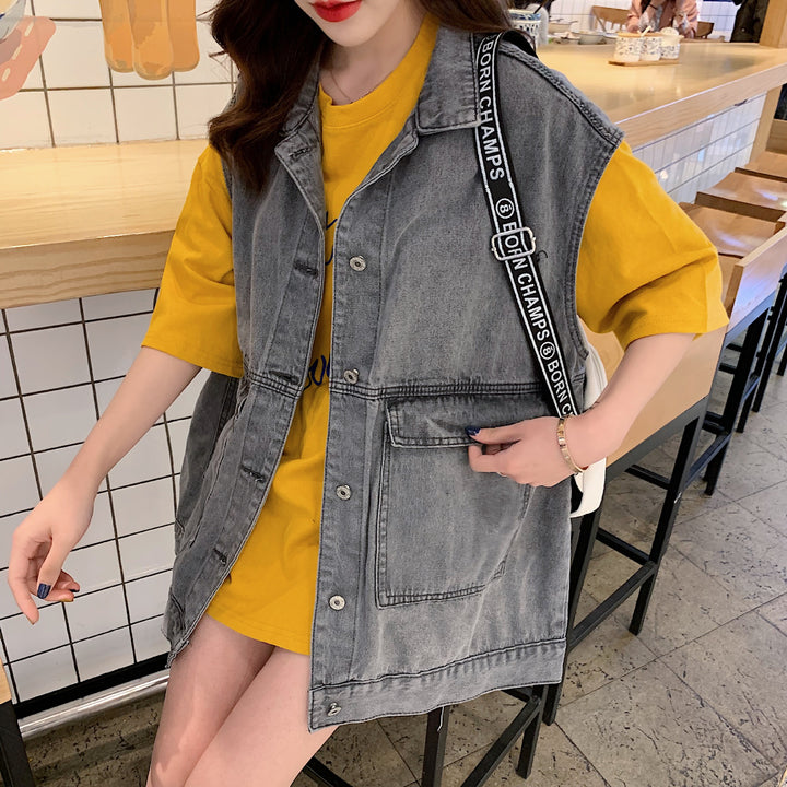 Veste en denim oversize pour femmes Chic & Stil