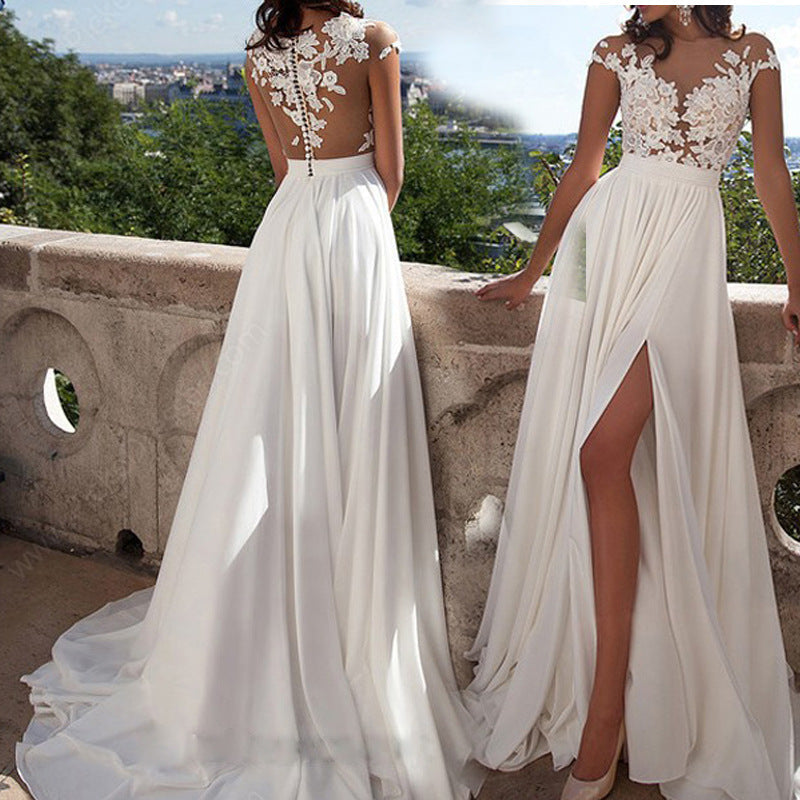 Lune London | Lace-Slit-Evening Dress