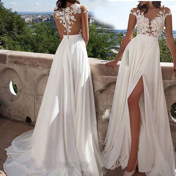 Lune London | Lace-Slit-Evening Dress
