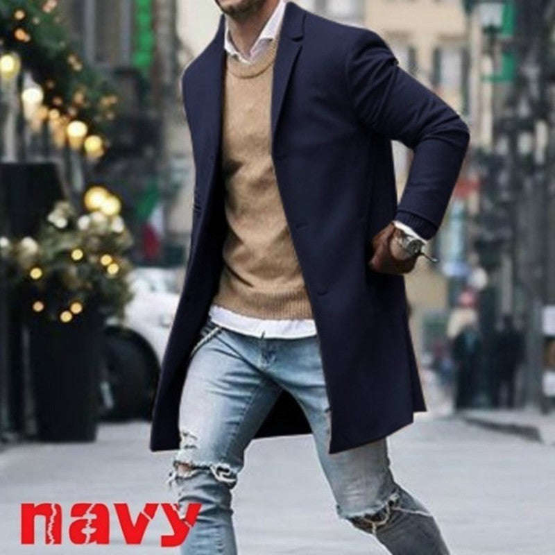 Elegant long coat for men with a modern cut Lune London