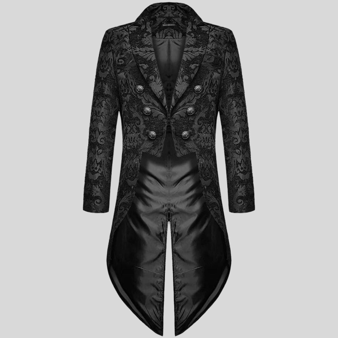 Chic und Stil | Victorian Inspired Tailcoat with Embossed Brocade Pattern