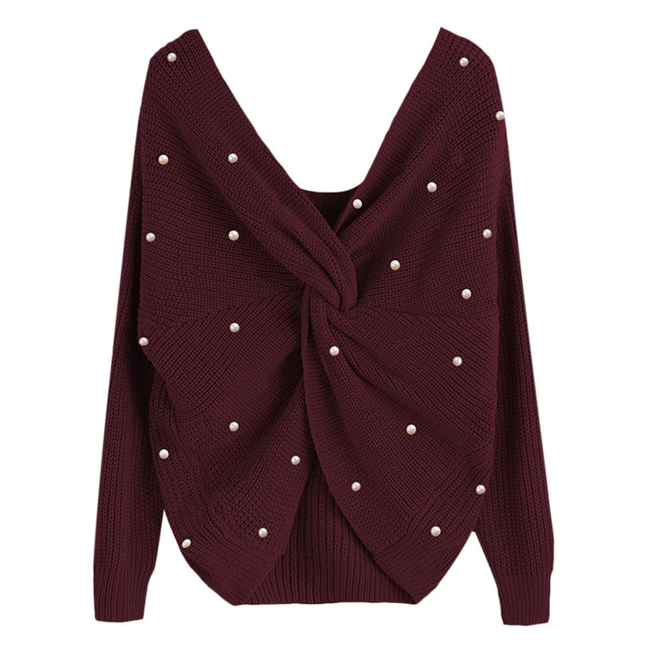 Lune Londonl modern wrap design women's knitted sweater