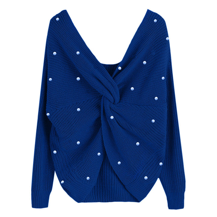 Lune Londonl modern wrap design women's knitted sweater