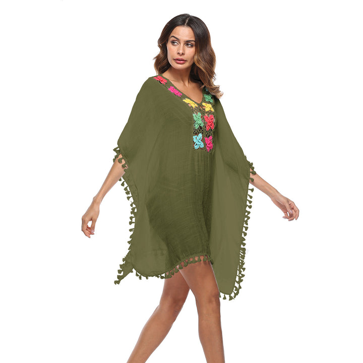 Ladies Embroidered Beach Kaftan Lune London