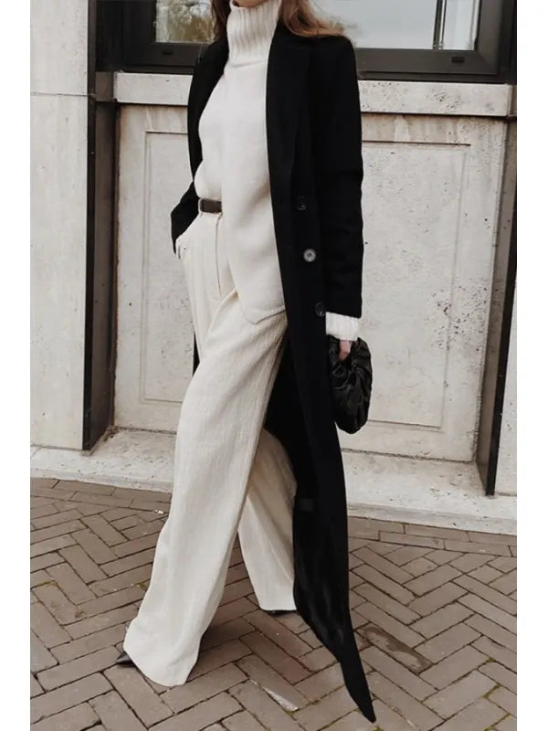 Lune London | Black Casual Winter Coat