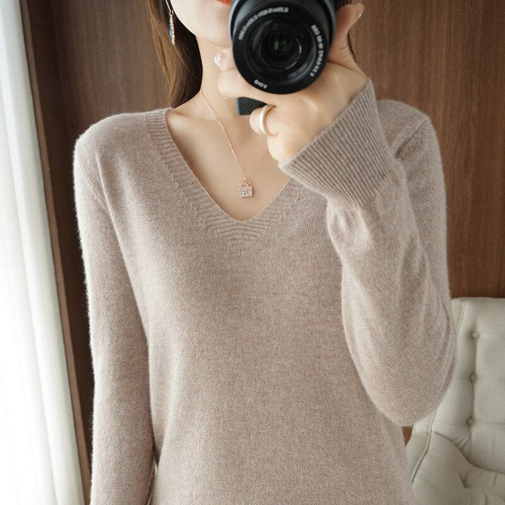 Chic Und Stil | V-Neck Made Of Cashmere