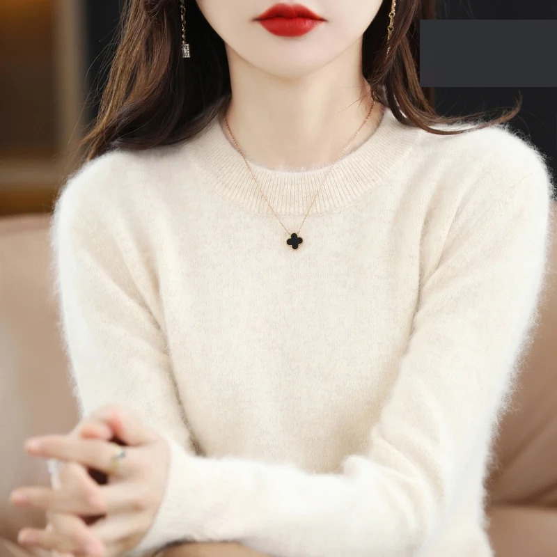 Chic Und Stil | Cashmere Pullover Women Luxurious Round Neck Soft & Fashionable