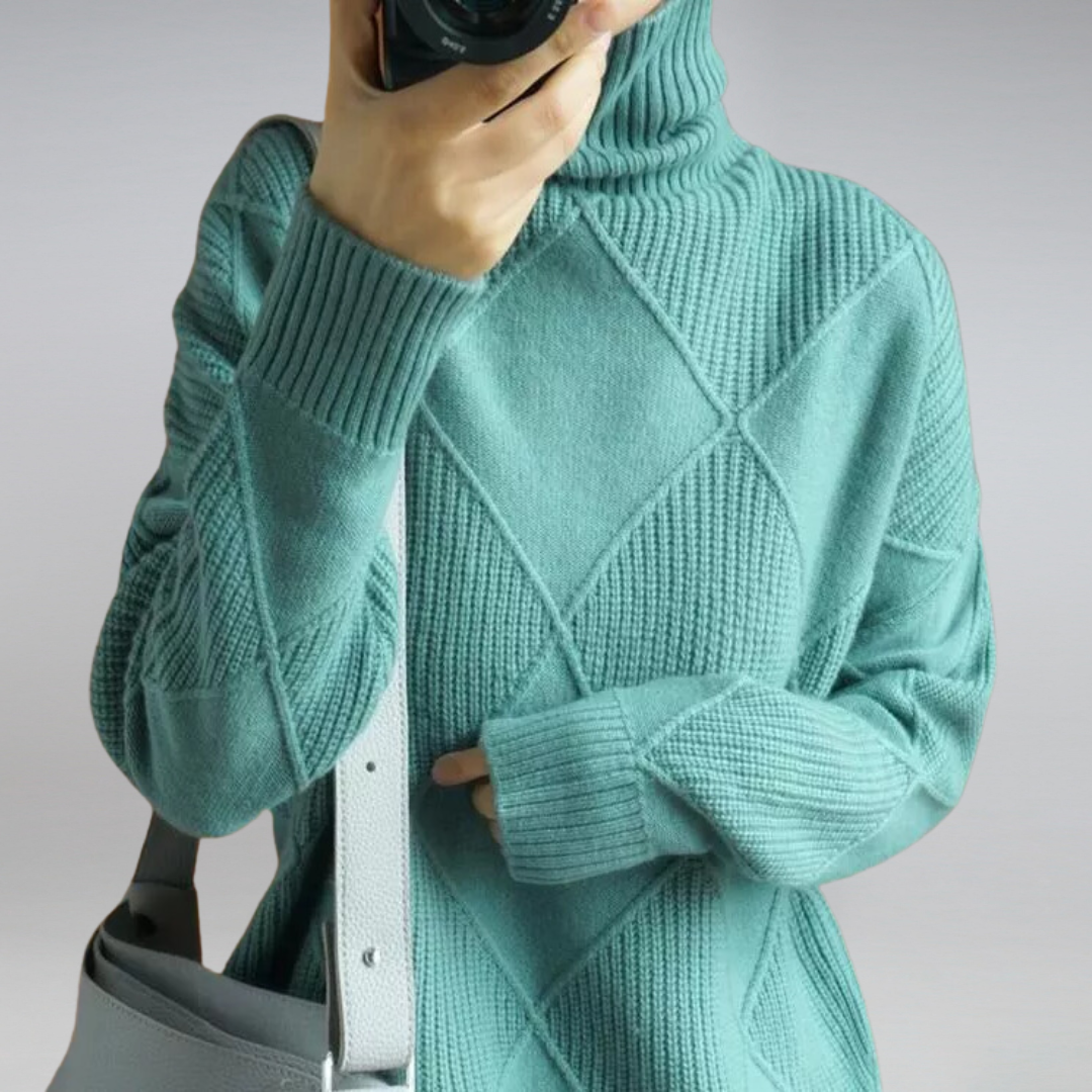 Lune London | Couture Turtleneck Sweater In Elegant Design