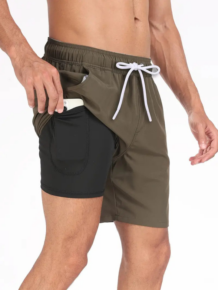 Lune London | Quick-Drying Men's Swim Shorts Double Layer Design
